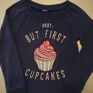 Justice cupcake girls sweater